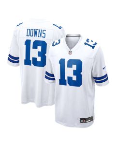 Youth Dallas Cowboys #13 Caleb Downs White Game Jersey