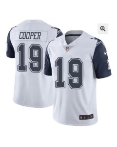 Youth Dallas Cowboys #19 Amari Cooper White Color Rush Limited Stitched Jersey