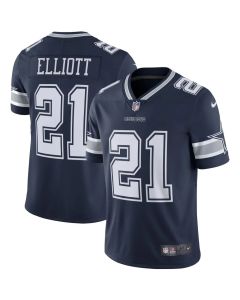 Youth Dallas Cowboys #21 Ezekiel Elliott Navy Blue Vapor Untouchable Limited Stitched NFL Jersey