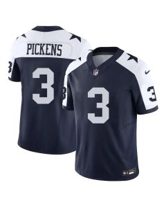 Youth Dallas Cowboys #3 George Pickens Navy F.U.S.E Vapor Untouchable Limited Stitched Football Jersey