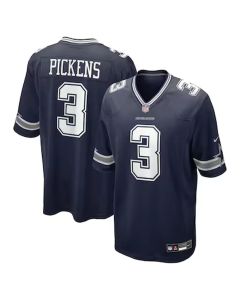 Youth Dallas Cowboys #3 George Pickens Navy Game Jersey