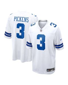 Youth Dallas Cowboys #3 George Pickens White Game Jersey (White)
