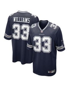 Youth Dallas Cowboys #33 Javonte Williams Nike Navy Team Game Jersey (Navy)