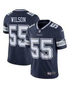 Youth Dallas Cowboys #55 Logan Wilson Esch Navy Color Rush Vapor Limited Stitched Jersey (Style 3)