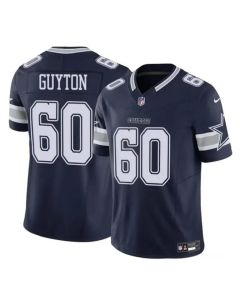 Youth Dallas Cowboys #60 Tyler Guyton Navy 2024 Draft F.U.S.E Vapor Untouchable Limited Stitched Football Jersey