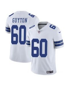 Youth Dallas Cowboys #60 Tyler Guyton White 2024 Draft Vapor Untouchable Limited Stitched Football Jersey