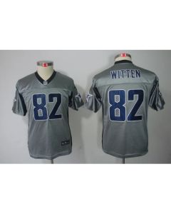 Youth Dallas Cowboys #82 Jason Witten Gray Shadow Limited Stitched NFL Jersey