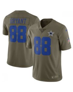 Youth Dallas Cowboys #88 Dez Bryant Olive Salute To Service Limited Stitched NFL Jersey