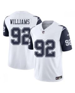 Youth Dallas Cowboys #92 Quinnen Williams Esch White Color Rush Vapor Limited Stitched Jersey (White)