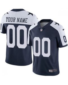 Youth Dallas Cowboys ACTIVE PLAYER Custom Navy Blue Thanksgiving Limited Stitched Jersey
