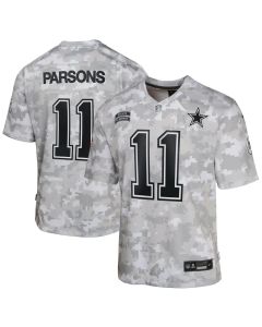 Youth Dallas Cowboys Micah Parsons Arctic Camo 2024 Salute to Service Game Jersey (Camo)