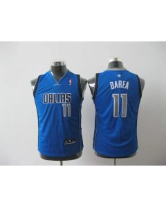 Youth Dallas Mavericks #11 Jose Barea Baby Blue NBA Jersey
