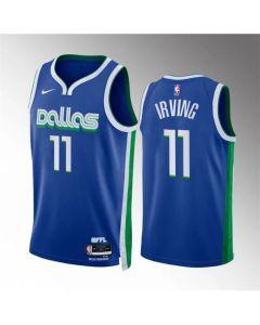 Youth Dallas Mavericks #11 Kyrie Irving Blue City Edition Stitched Basketball Jersey