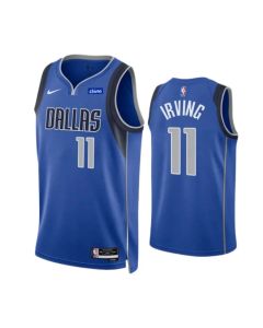 Youth Dallas Mavericks #11 Kyrie Irving Blue Icon Edition Stitched Basketball Jersey