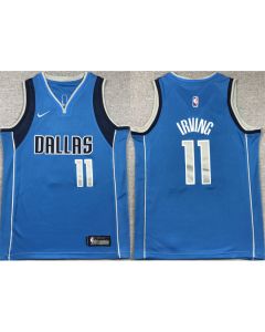 Youth Dallas Mavericks #11 Kyrie Irving Blue Stitched Basketball Jersey
