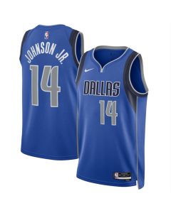 Youth Dallas Mavericks #14 Morez Johnson Jr. Blue 2026 Draft Icon Edition Jersey (Blue)