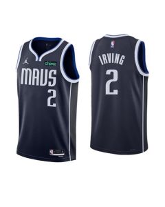 Youth Dallas Mavericks #2 Kyrie Irving Navy Statement Edition Stitched Basketball Jersey