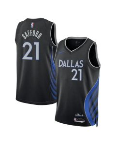 Youth Dallas Mavericks #21 Daniel Gafford Nike Black Swingman Jersey (Black)