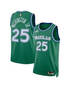 Youth Dallas Mavericks #25 P.J. Washington Jr. Green Swingman Classic Edition Jersey