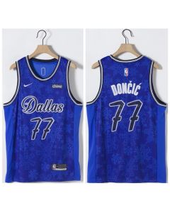 Youth Dallas Mavericks #77 Luka Doncic Blue Stitched Jersey