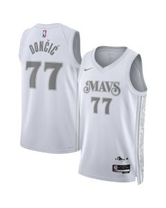 Youth Dallas Mavericks #77 Luka Doncic White 2024/25 Swingman Player City Edition Jersey