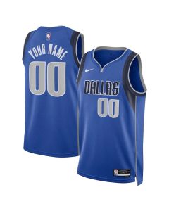 Youth Dallas Mavericks Nike Blue Swingman Icon Edition Custom Jersey (Blue)