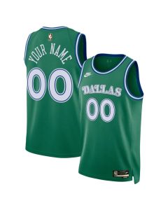 Youth Dallas Mavericks Nike Green Swingman Classic Edition Custom Jersey (Green)