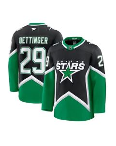Youth Dallas Stars #29 Jake Oettinger Black 2025-26 Alternate Stitched Hockey Jersey