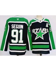 Youth Dallas Stars #91 Tyler Seguin Black 2024-25 Reverse Retro Stitched Jersey