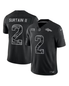 Youth Denver Broncos #2 Patrick Surtain II Nike Black 2026 Salute to Service Vapor F.U.S.E. Limited Jersey