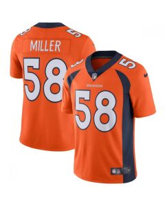 Youth Denver Broncos #58 Von Miller Orange Vapor Untouchable Limited Stitched NFL Jersey