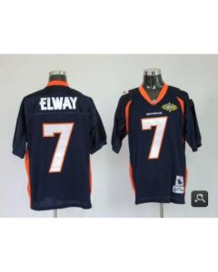 Youth Denver Broncos #7 John Elway Blue With 2010 Super Bowl Patch Mitchel & Ness Stitched Jersey