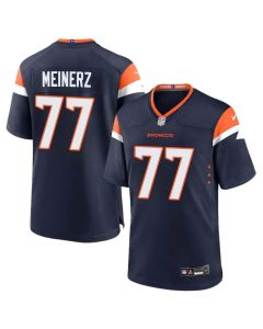 Youth Denver Broncos #77 Quinn Meinerz Navy Alternate Game Jersey (Navy)
