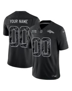 Youth Denver Broncos Nike Black 2026 Salute to Service Vapor F.U.S.E. Limited Custom Jersey