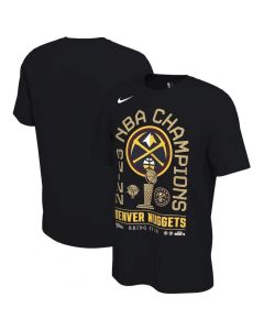 Youth Denver Nuggets Black 2023 Finals Champions Locker Room Short Sleeve T-Shirt