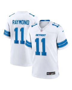 Youth Detroit Lions #11 Kalif Raymond White Team Game Jersey (White)