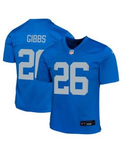 Youth Detroit Lions #26 Jahmyr Gibbs Blue Alternate Game Jersey