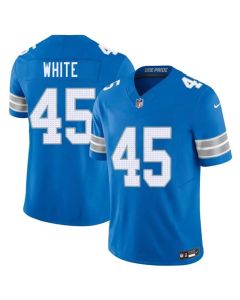 Youth Detroit Lions #45 Devin White Blue 2026 Vapor F.U.S.E. Limited Jersey (Blue White)