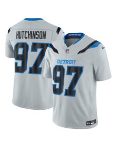 Youth Detroit Lions #97 Aidan Hutchinson Grey 2026 Rivalries Collection Vapor F.U.S.E. Limited Jersey (Grey)