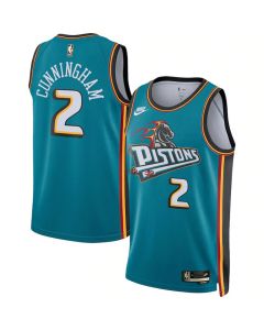 Youth Detroit Pistons #2 Cade Cunningham Blue Swingman Classic Edition Jersey