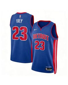 Youth Detroit Pistons #23 Jaden Ivey Blue Swingman Icon Edition Jersey (Blue)
