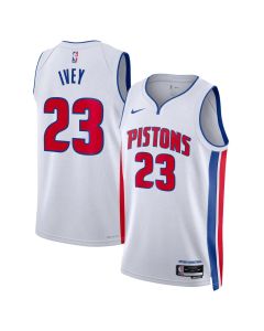 Youth Detroit Pistons #23 Jaden Ivey White Swingman Association Edition Jersey (White)