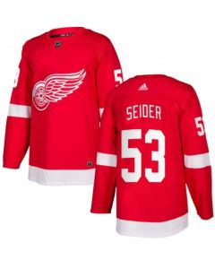Youth Detroit Red Wings #53 Moritz Seider Red Stitched Jersey