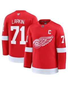 Youth Detroit Red Wings #71 Dylan Larkin Red 2024-25 Stitched Jersey