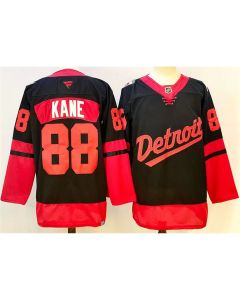 Youth Detroit Red Wings #88 Patrick Kane Black 2024-25 Stitched Jersey