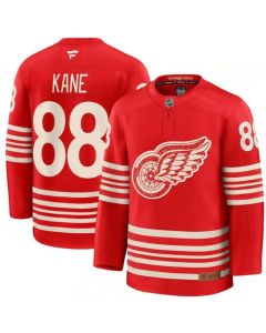 Youth Detroit Red Wings #88 Patrick Kane Red 2025 Centennial Premium Stitched Hockey Jersey