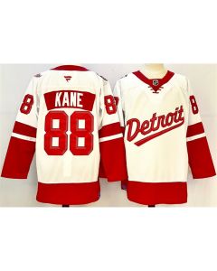 Youth Detroit Red Wings #88 Patrick Kane White/Red 2024-25 Stitched Jersey