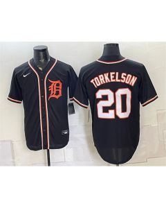 Youth Detroit Tigers #20 Spencer Torkelson Black 2026 Fashion Replica Black Out Jersey (Black)