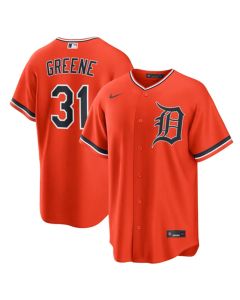 Youth Detroit Tigers #31 Riley Greene Orange Cool Base Stitched Jersey