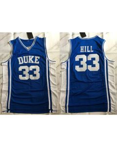 Youth Duke Blue Devils #33 Grant Hill Blue Stitched Basketball Jersey (Blue)